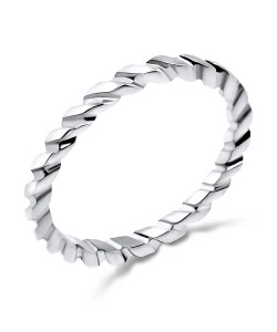 Braided Band Style Silver Ring NSR-460